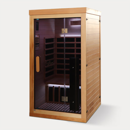 Kylin Premium Full Spectum Low EMF Infrared Sauna Room 1 Person H6120 (Floor Heater included)