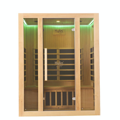 Kylin Low EMF Carbon Infrared Sauna Room 3 Person QD-D3