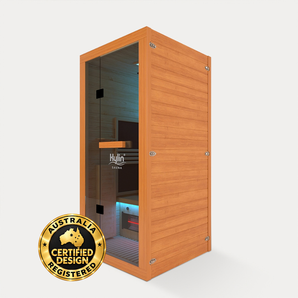 Kylin PHOENIX Red Cedar Carbon Full Spectrum Infrared Sauna Room 1 Person Low EMF L9101