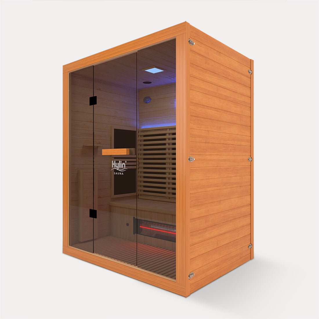 Kylin Red Cedar Carbon Full Spectrum Infrared Sauna Room 3 Person Low EMF L9301