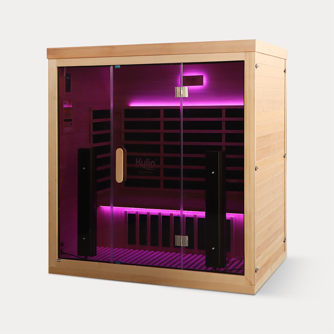 Kylin Premium Full Spectum Low EMF Infrared Sauna Room 4 Person H6420 (Floor Heater included)