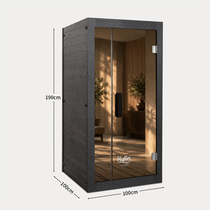 Kylin Premium Full Spectum Low EMF Infrared Sauna Room 1 Person H6131 (Floor Heater included)