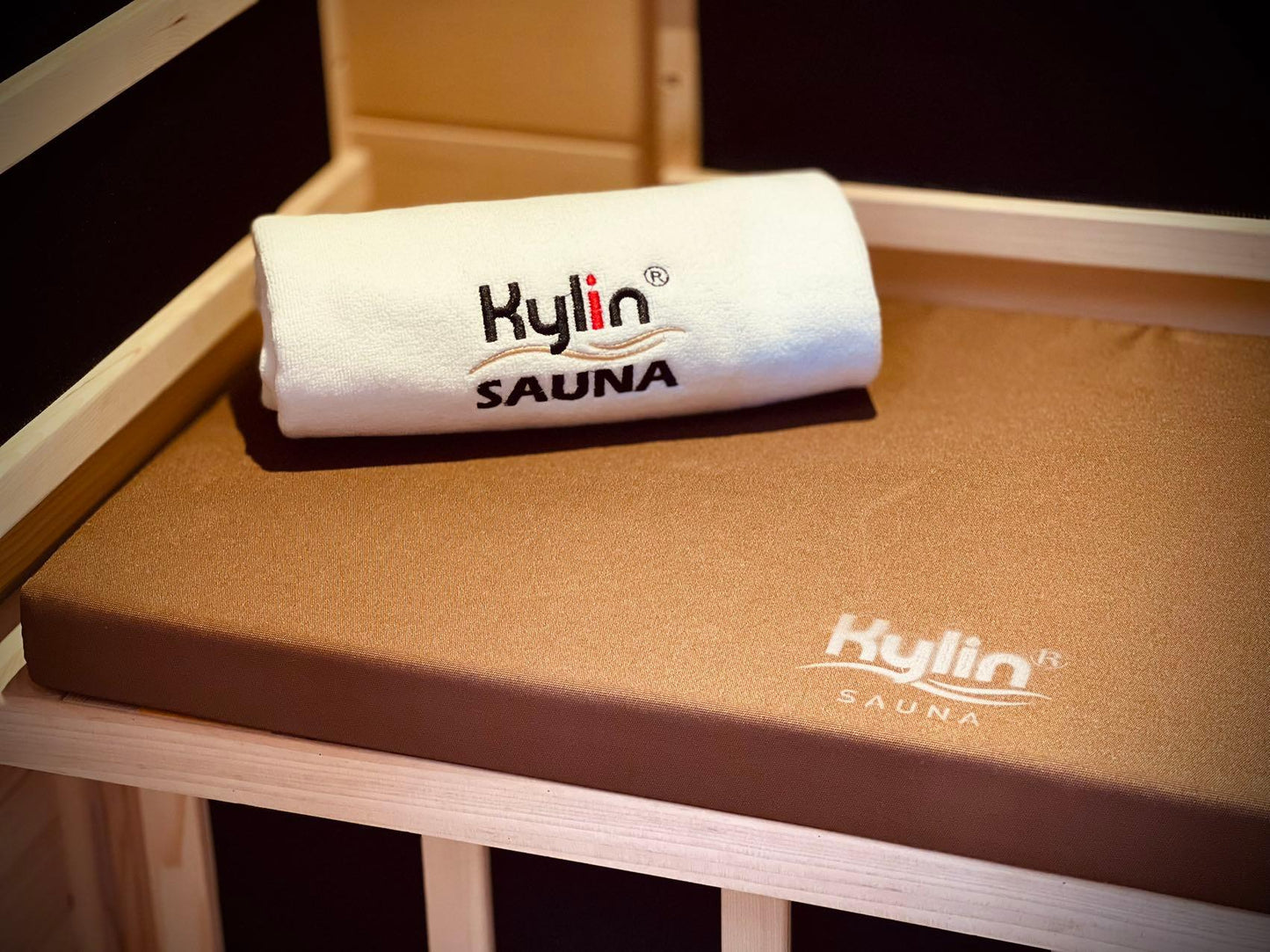 Kylin Sauna Seating Cushion Mat for 2 person sauna- 107*42*5 - Brown