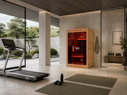 Kylin Premium Full Spectum Low EMF Infrared Sauna Room 2 Person H6220 (Floor Heater included)