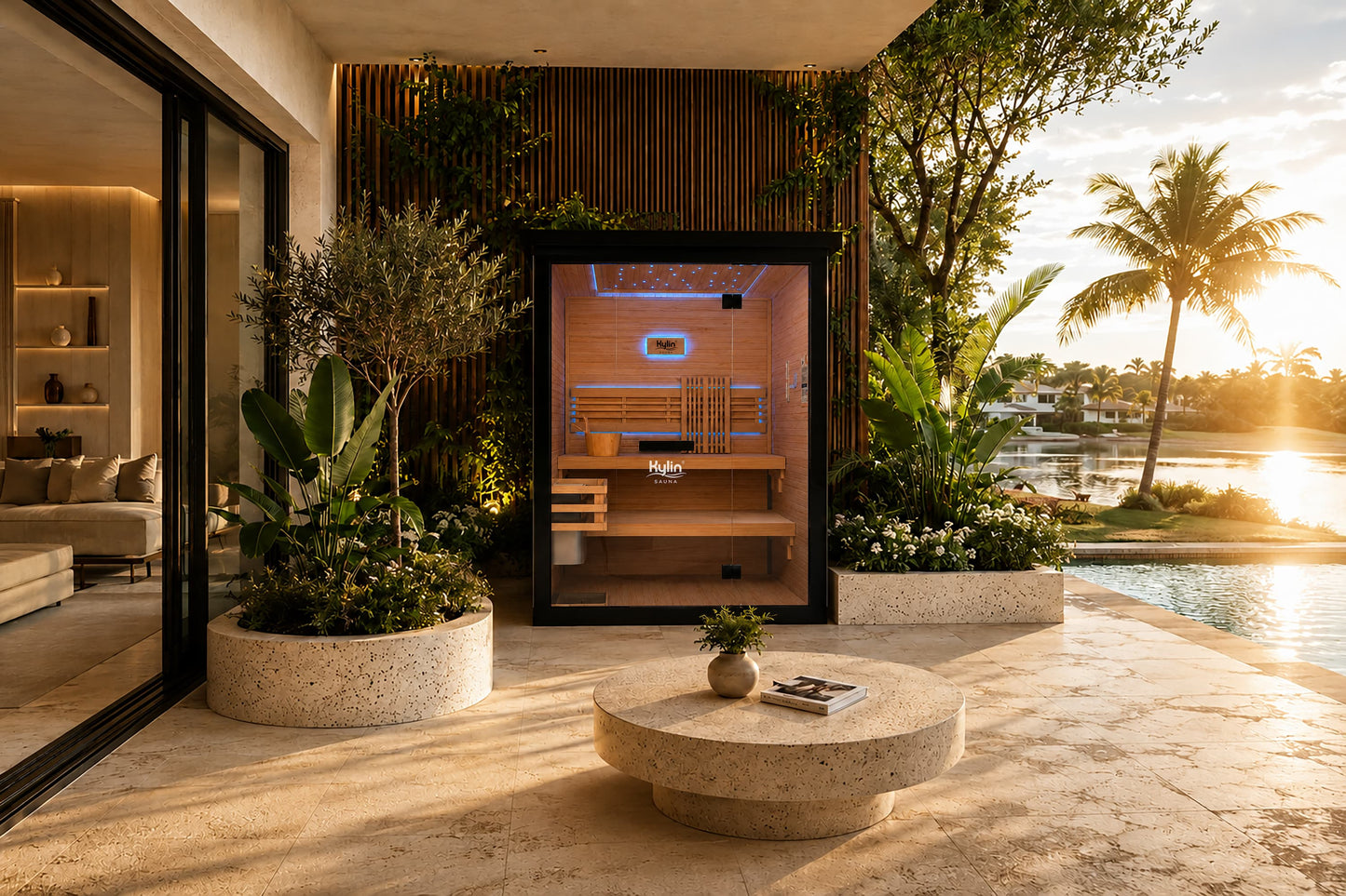 Kylin Outdoor Steam Sauna Room 3 Person LB302