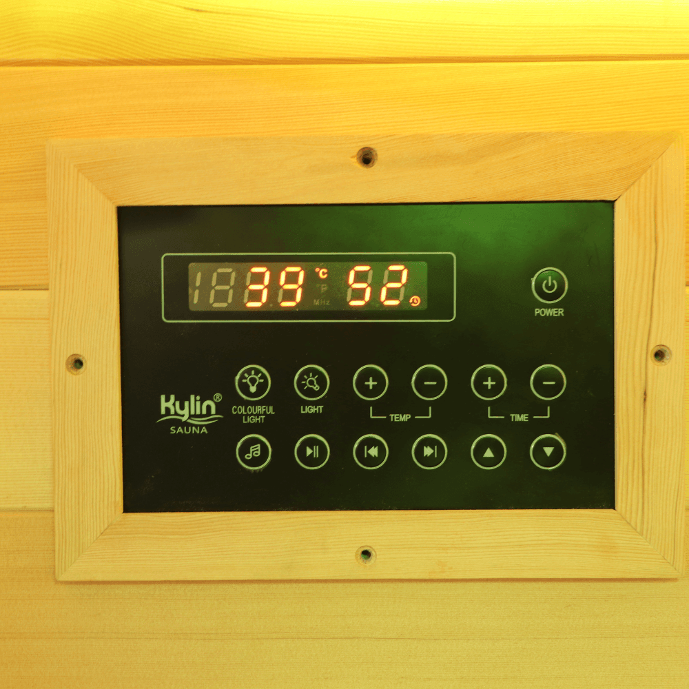 Kylin Low EMF Carbon Infrared Sauna Room 3 Person H6301 (HL-400K)