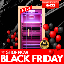 Kylin ZIVA ELEGANCE Premium Full Spectum Low EMF Infrared Sauna Room 1 Person H6132 (Floor Heater included)