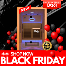Kylin PHOENIX Red Cedar Carbon Full Spectrum Infrared Sauna Room 2 Person Low EMF L9201