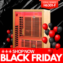 Kylin OPAL Low EMF Carbon Infrared Sauna Room 3 Person H6301-F (Floor Heater included)