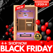 Kylin PHOENIX Hemlock Carbon Full Spectrum Infrared Sauna Room 2 Person Low EMF L9201-H