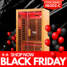 Elite - Kylin OPAL Low EMF Premium Cedar Infrared Sauna Room 2 Person - H6202-C