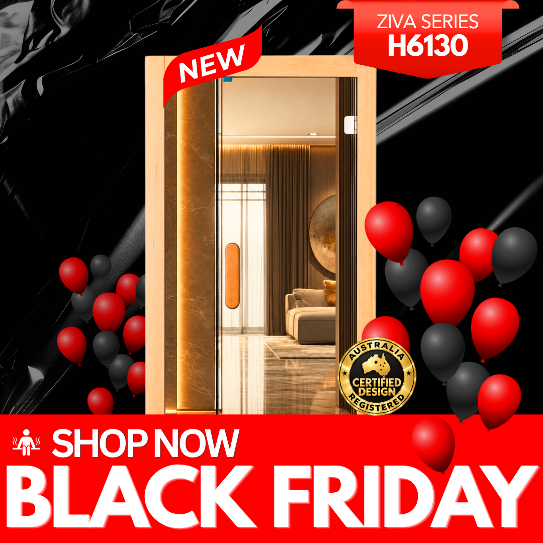 Kylin ZIVA Premium Full Spectum Low EMF Infrared Sauna Room 1 Person H6130 (Floor Heater included)