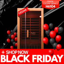Kylin ONYX CEDAR Low EMF Premium Cedar Infrared Sauna Room 1 Person H6104 (Floor Heater included)