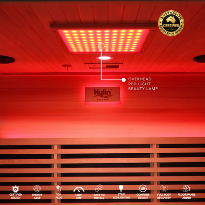 Kylin Premium Full Spectum Low EMF Infrared Sauna Room 1 Person H6131 (Floor Heater included)