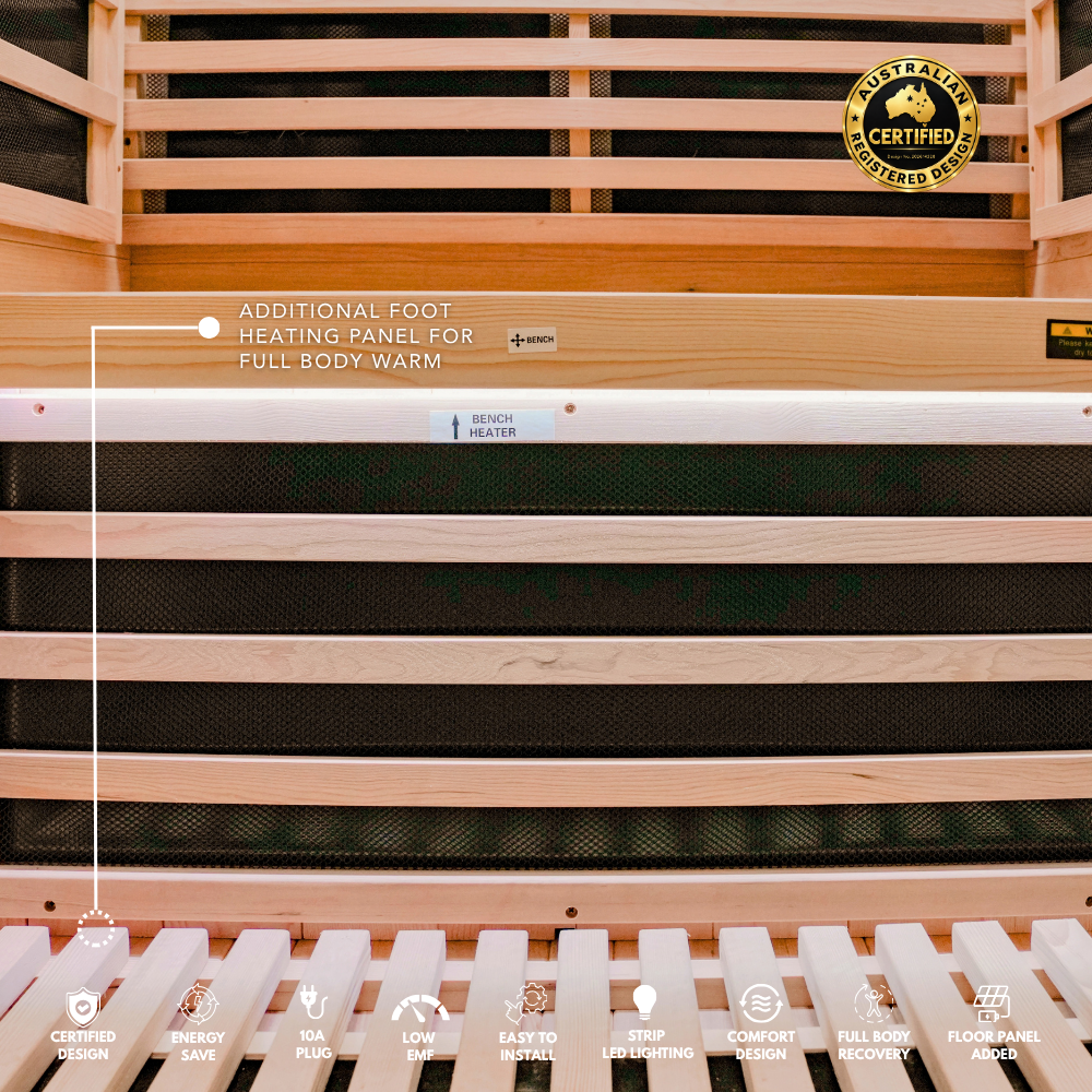 Kylin Premium Full Spectum Low EMF Infrared Sauna Room 1 Person H6131 (Floor Heater included)