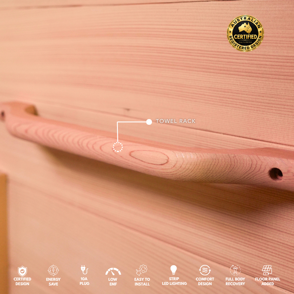 Kylin Premium Full Spectum Low EMF Infrared Sauna Room 1 Person H6131 (Floor Heater included)