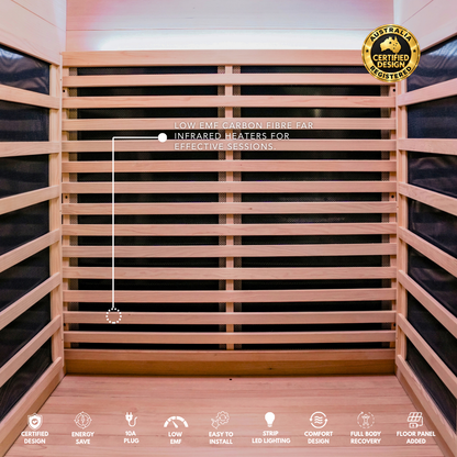 Kylin Premium Full Spectum Low EMF Infrared Sauna Room 1 Person H6130 (Floor Heater included)