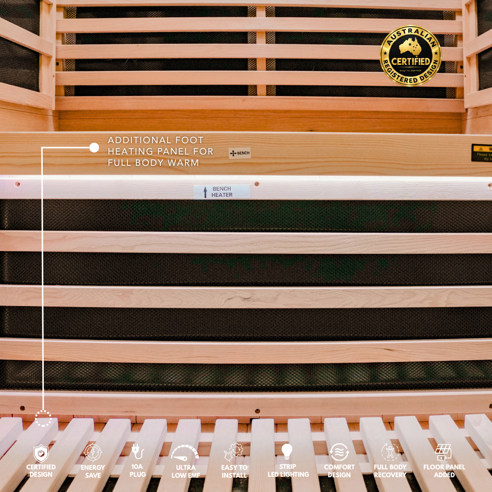 Kylin Premium Full Spectum Ultra Low EMF Infrared Sauna Room 1 Person H6133 (Floor Heater included)