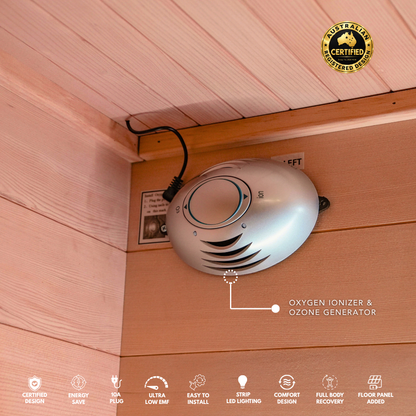 Kylin Premium Full Spectum Ultra Low EMF Infrared Sauna Room 1 Person H6133 (Floor Heater included)