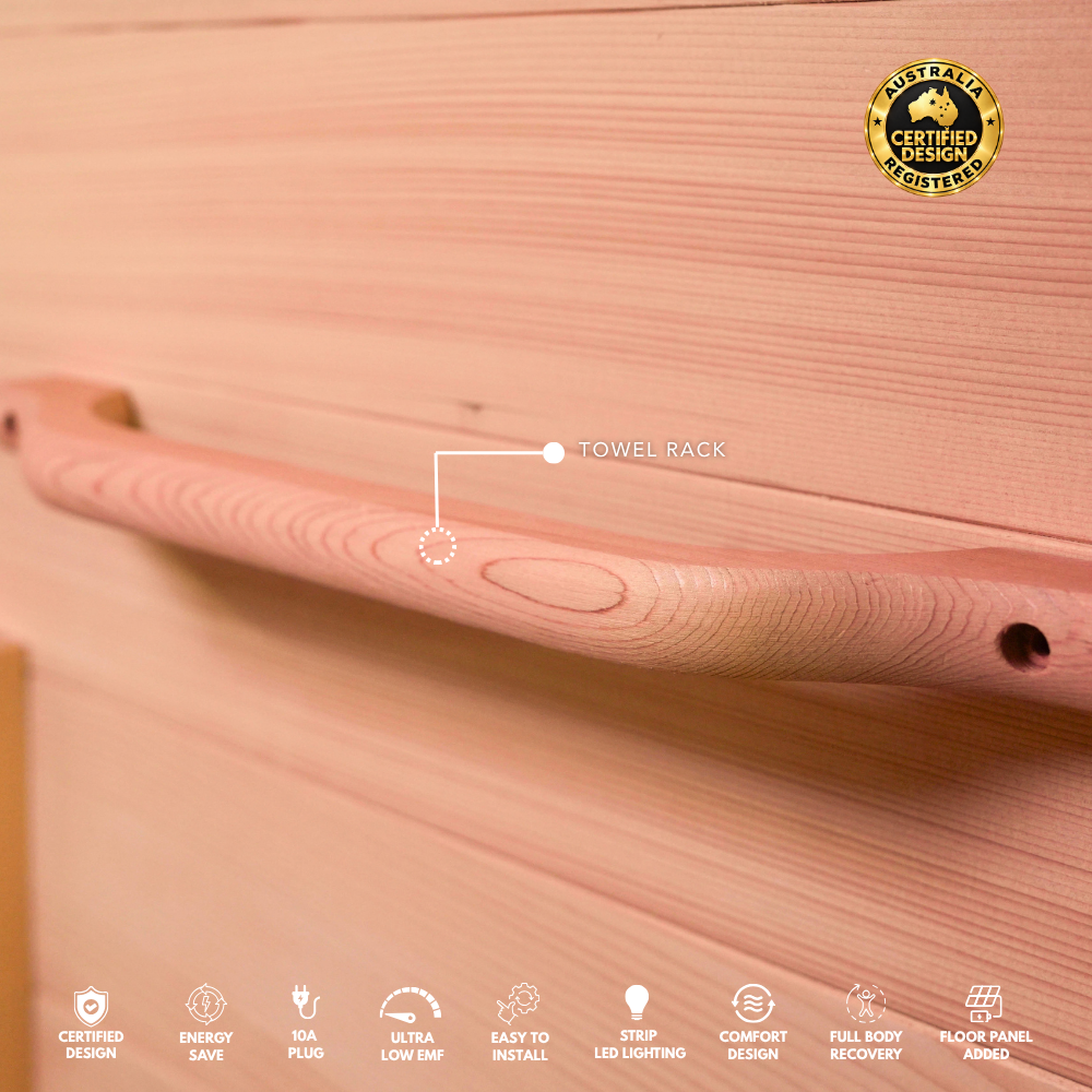 Kylin Premium Full Spectum Ultra Low EMF Infrared Sauna Room 4 Person H6433 (Floor Heater included)