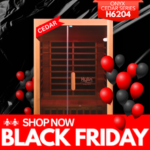 Kylin ONYX CEDAR Low EMF Premium Cedar Infrared Sauna Room 2 Person H6204 (Floor Heater included)