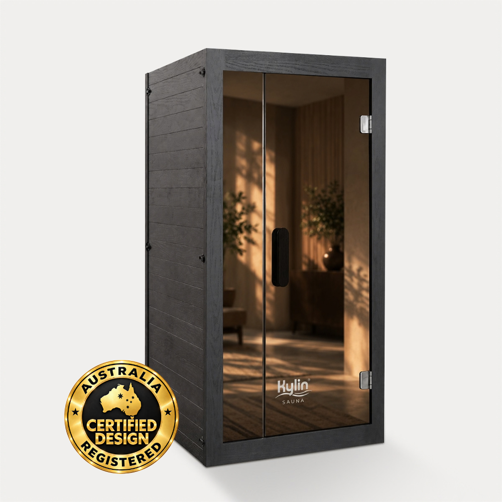 Kylin ZIVA Premium Full Spectum Low EMF Infrared Sauna Room 1 Person H6131 (Floor Heater included)