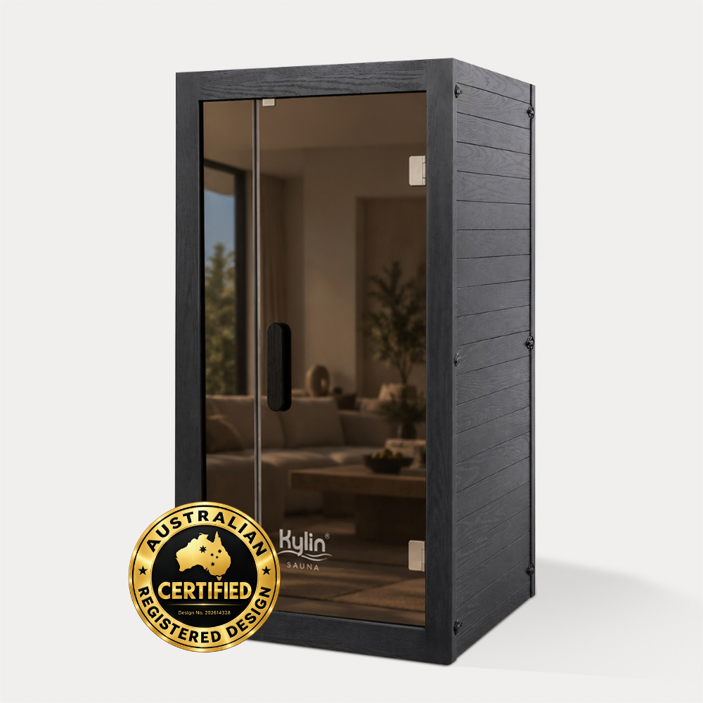 Kylin Premium Full Spectum Low EMF Infrared Sauna Room 1 Person H6131 (Floor Heater included)