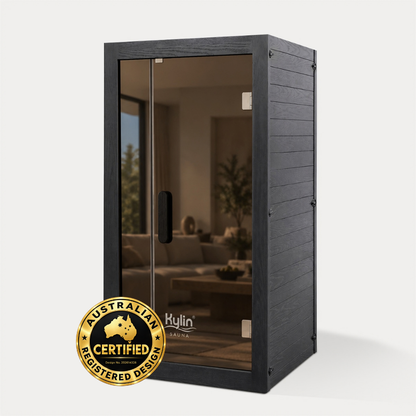 Kylin Premium Full Spectum Low EMF Infrared Sauna Room 1 Person H6131 (Floor Heater included)