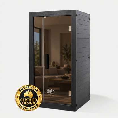 Kylin ZIVA Premium Full Spectum Low EMF Infrared Sauna Room 1 Person H6131 (Floor Heater included)
