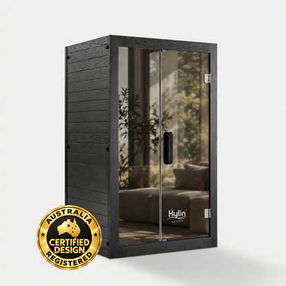 Kylin Premium Full Spectum Low EMF Infrared Sauna Room 2 Person H6231 (Floor Heater included)