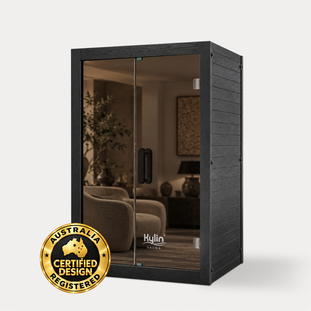 Kylin Premium Full Spectum Low EMF Infrared Sauna Room 2 Person H6231 (Floor Heater included)
