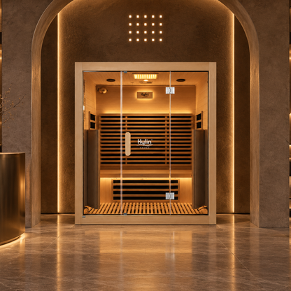 Kylin Premium Full Spectum Ultra Low EMF Infrared Sauna Room 4 Person H6434 (Floor Heater included)