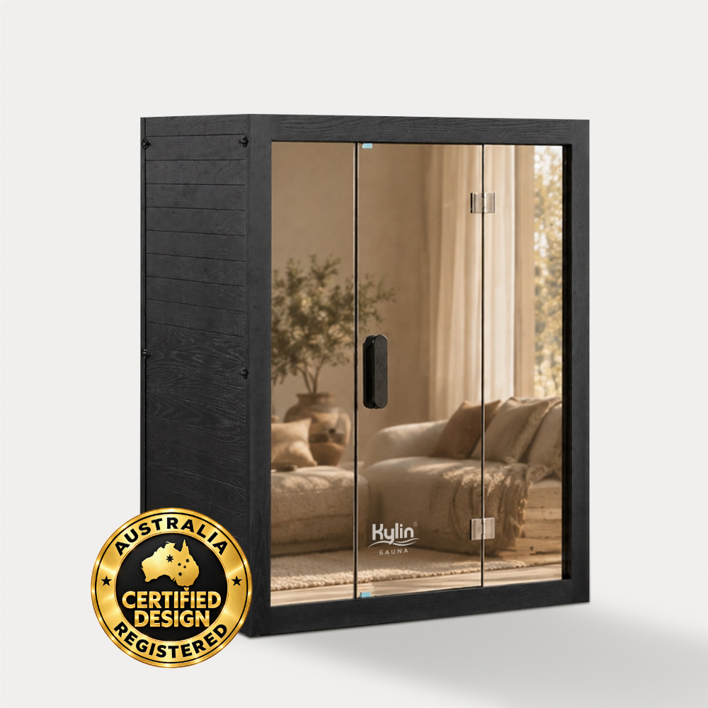 Kylin Premium Full Spectum Low EMF Infrared Sauna Room 3 Person H6331 (Floor Heater included)