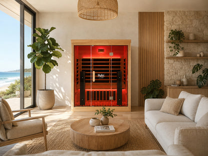 Kylin Premium Full Spectum Low EMF Infrared Sauna Room 4 Person H6420 (Floor Heater included)