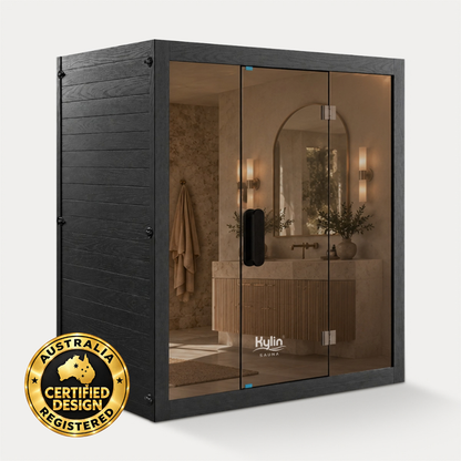 Kylin Premium Full Spectum Low EMF Infrared Sauna Room 4 Person H6431 (Floor Heater included)