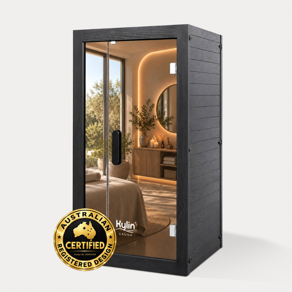 Kylin Premium Full Spectum Ultra Low EMF Infrared Sauna Room 1 Person H6133 (Floor Heater included)