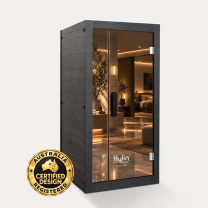 Kylin ZIVA Premium Full Spectum Ultra Low EMF Infrared Sauna Room 1 Person H6133 (Floor Heater included)
