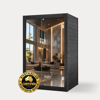 Kylin Premium Full Spectum Ultra Low EMF Infrared Sauna Room 2 Person H6233 (Floor Heater included)