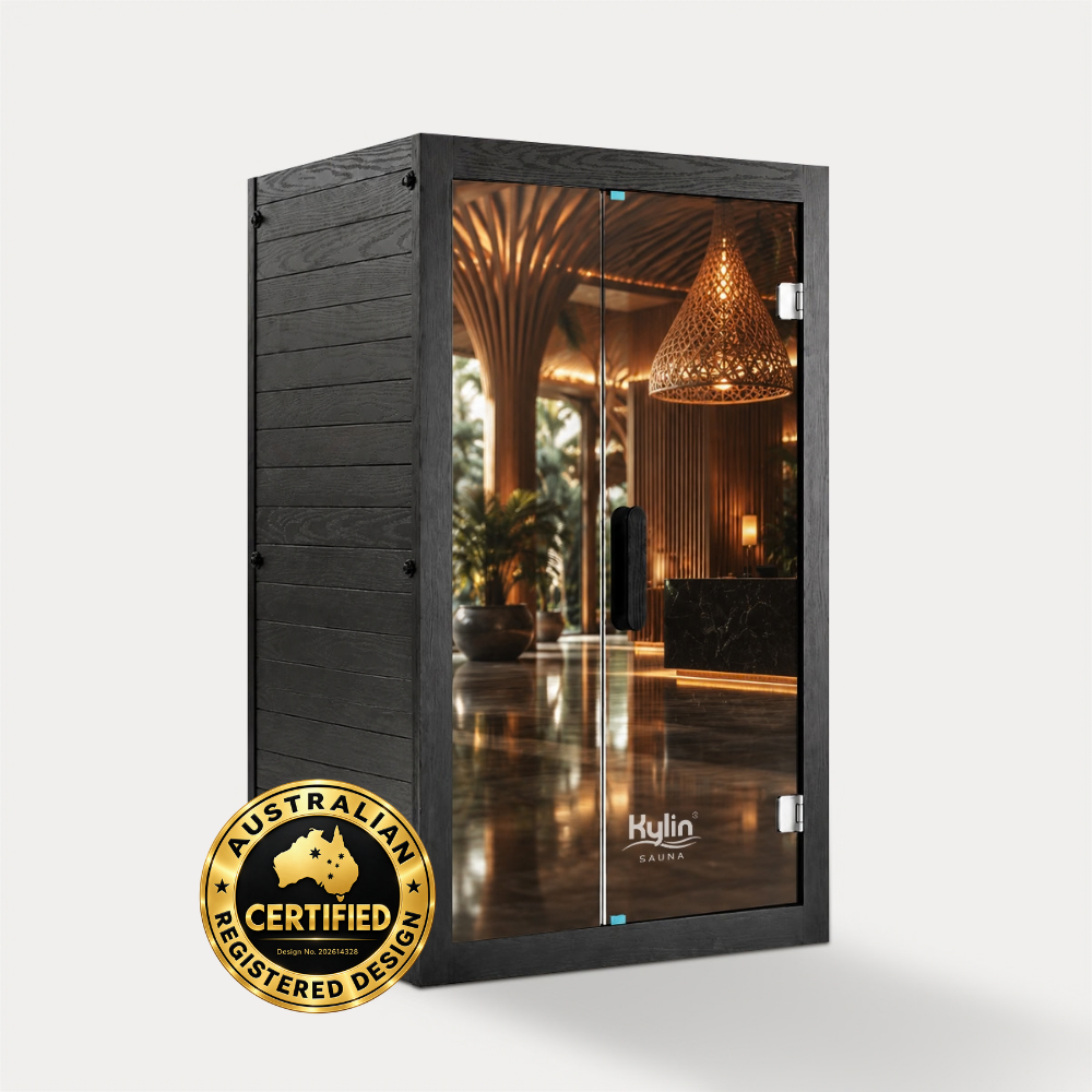 Kylin Premium Full Spectum Ultra Low EMF Infrared Sauna Room 2 Person H6233 (Floor Heater included)