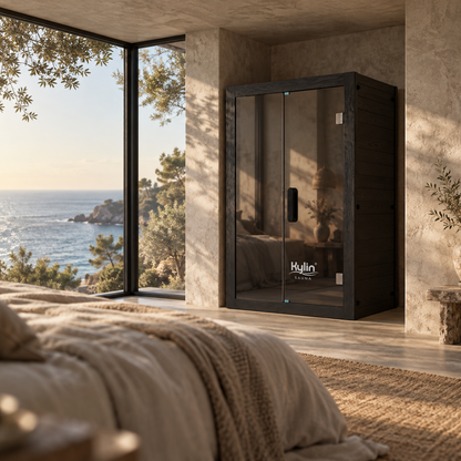 Kylin Premium Full Spectum Low EMF Infrared Sauna Room 2 Person H6231 (Floor Heater included)