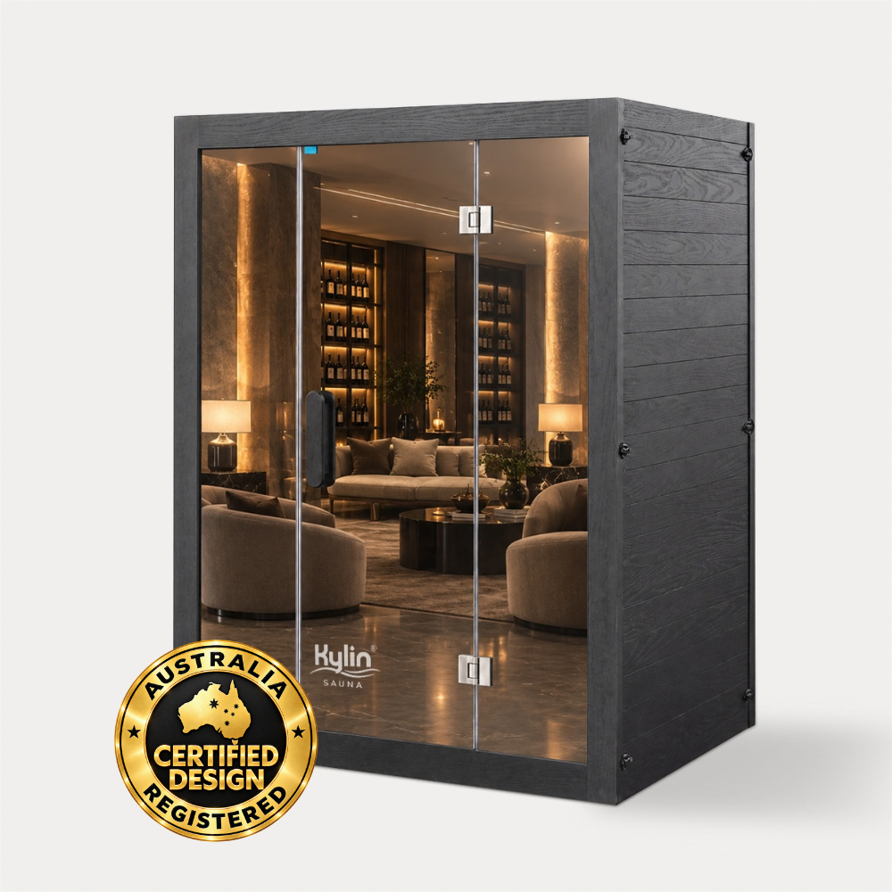 Kylin Premium Full Spectum Ultra Low EMF Infrared Sauna Room 3 Person H6333 (Floor Heater included)