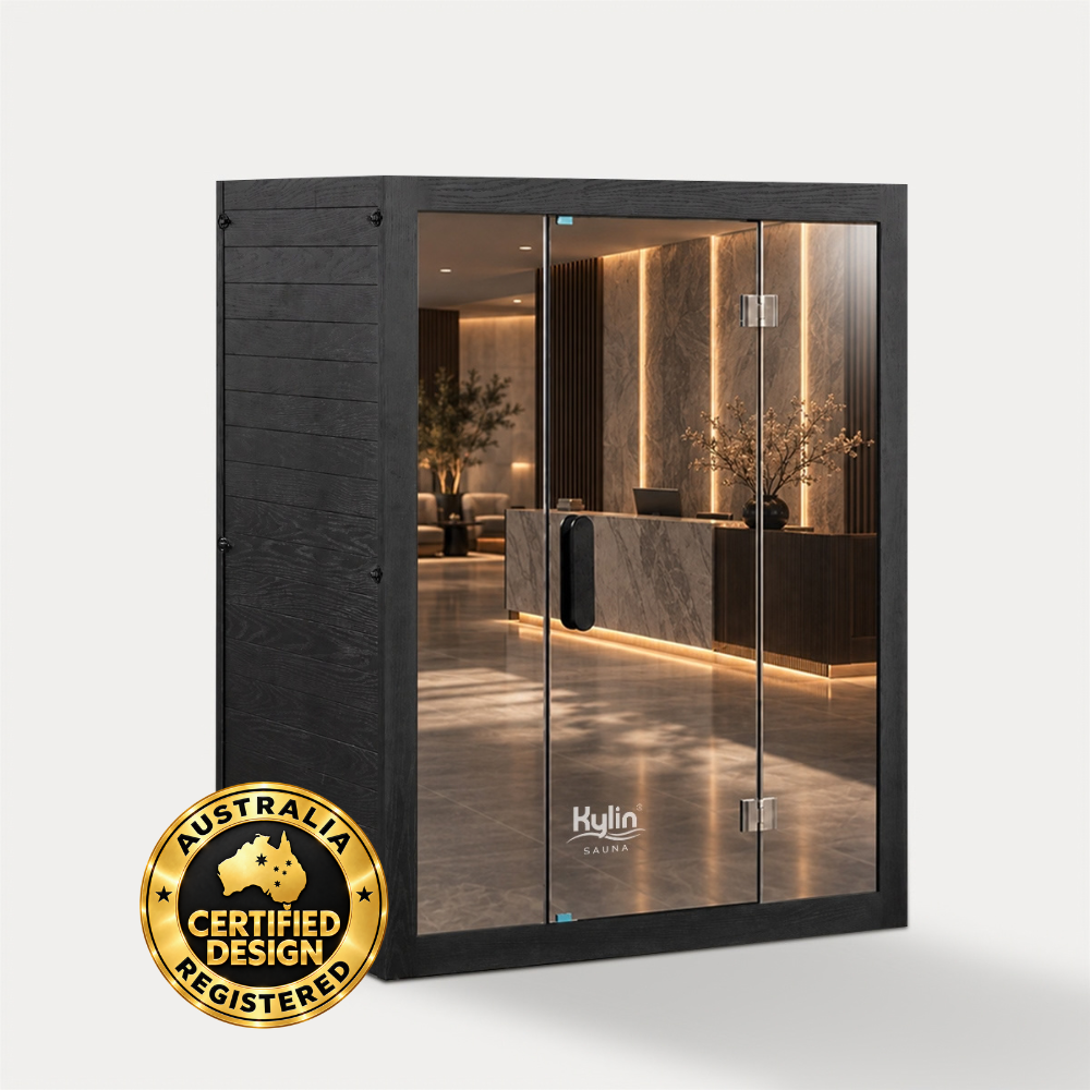 Kylin Premium Full Spectum Ultra Low EMF Infrared Sauna Room 3 Person H6333 (Floor Heater included)