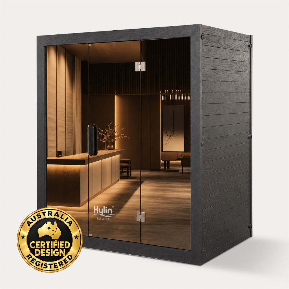 Kylin Premium Full Spectum Ultra Low EMF Infrared Sauna Room 4 Person H6433 (Floor Heater included)