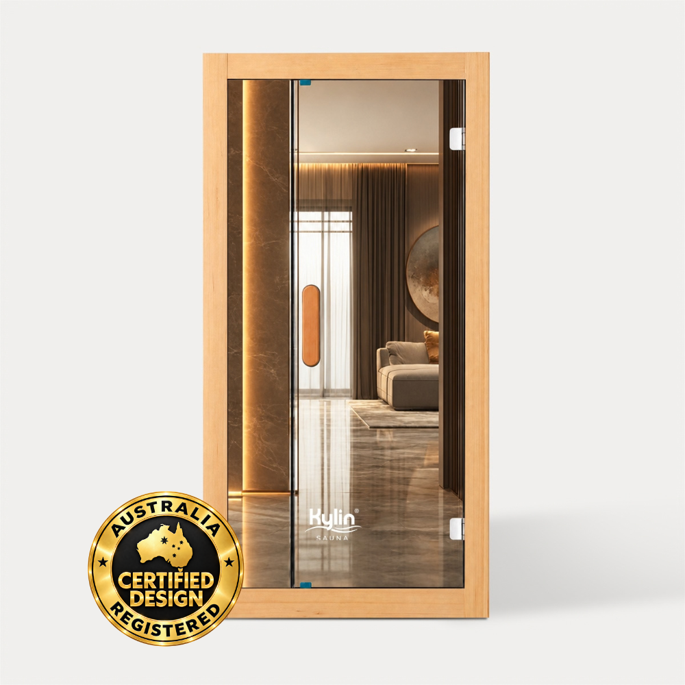 Kylin Premium Full Spectum Low EMF Infrared Sauna Room 1 Person H6130 (Floor Heater included)