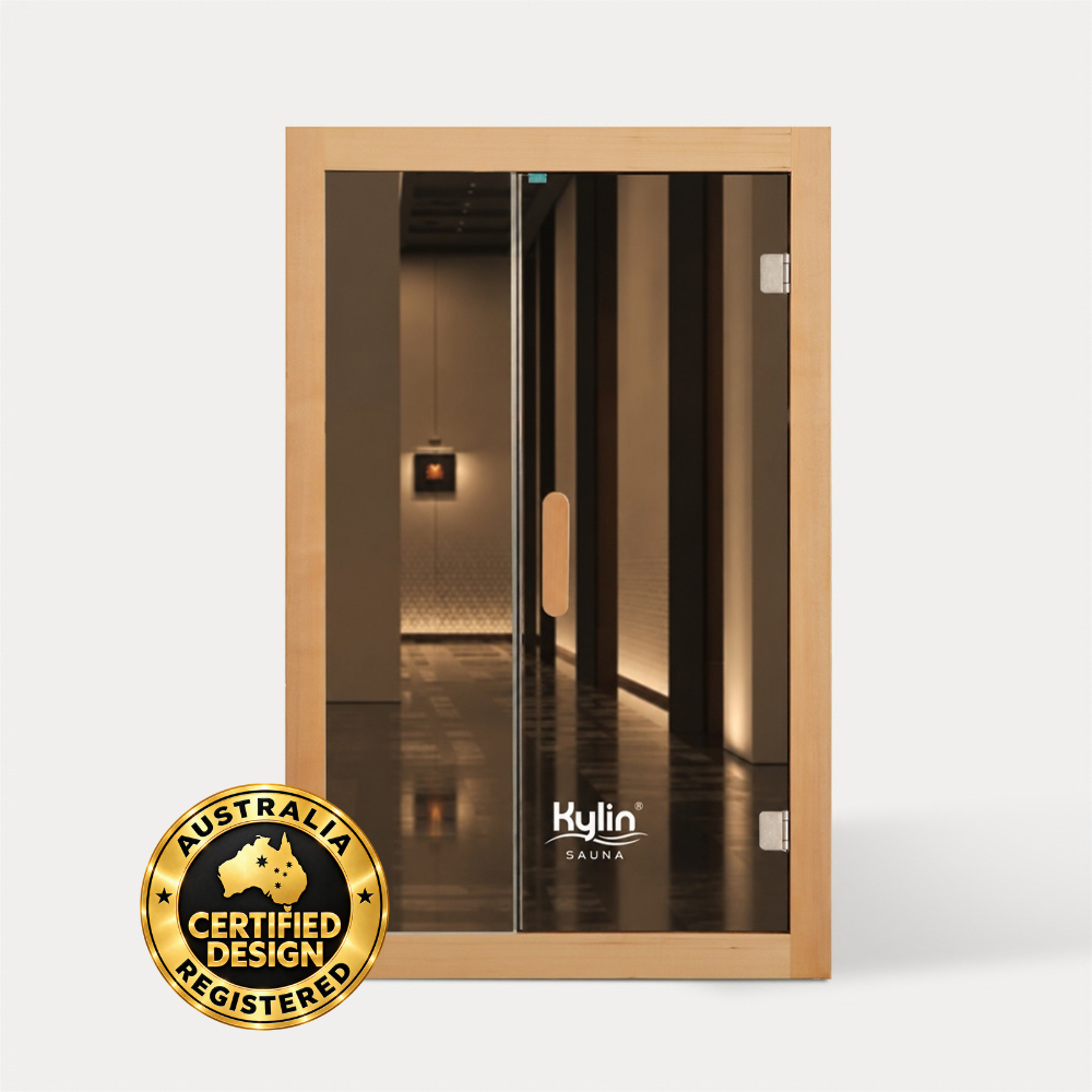 Kylin Premium Full Spectum Low EMF Infrared Sauna Room 2 Person H6230 (Floor Heater included)