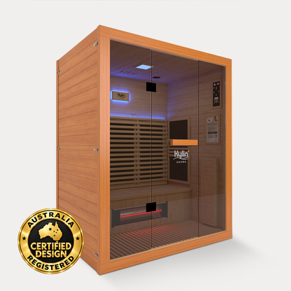 Kylin PHOENIX Red Cedar Carbon Full Spectrum Infrared Sauna Room 3 Person Low EMF L9301