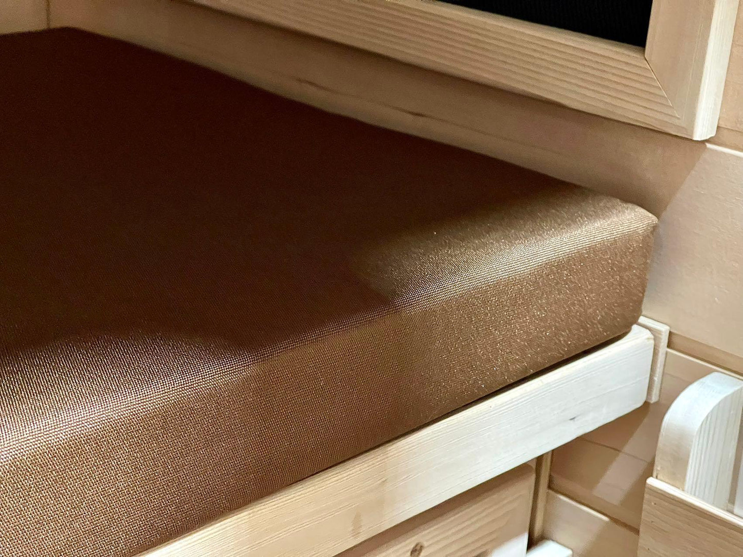 Kylin Sauna Seating Cushion Mat for 2 person sauna- 107*42*5 - Brown