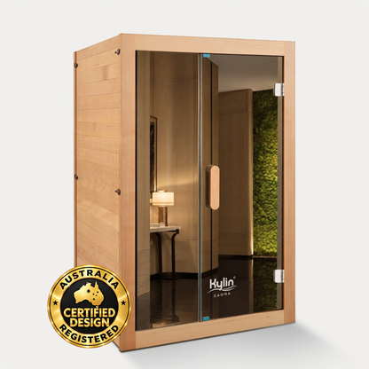 Kylin Premium Full Spectum Low EMF Infrared Sauna Room 2 Person H6230 (Floor Heater included)