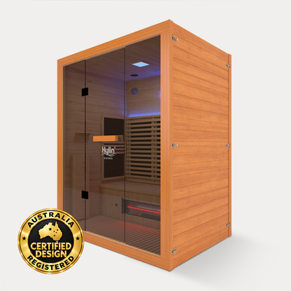 Kylin PHOENIX Red Cedar Carbon Full Spectrum Infrared Sauna Room 3 Person Low EMF L9301