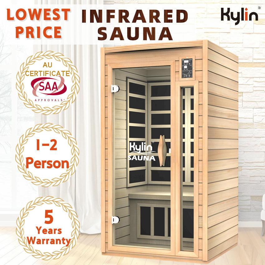 Kylin Low EMF Carbon Fibre Infrared Sauna 1 Person KY-023LB (DEMO ONLY)